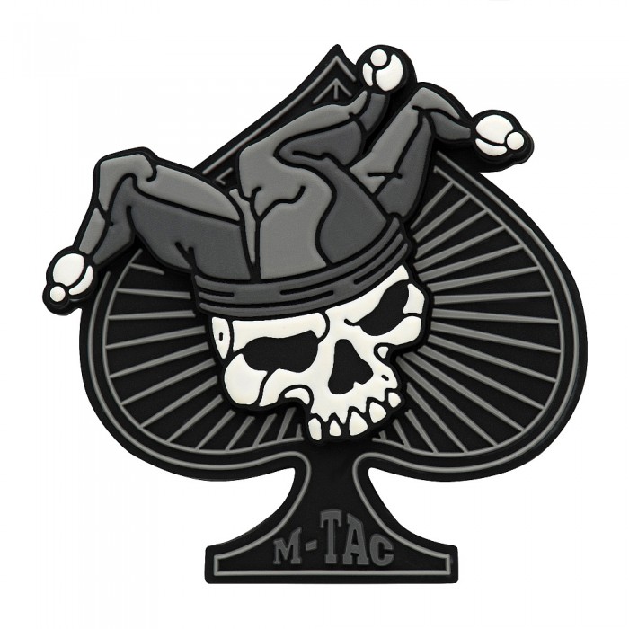 M-Tac нашивка Ace of Spades 3D PVC Black/White M-Tac нашивка Ace of Spades 3D PVC Black/White