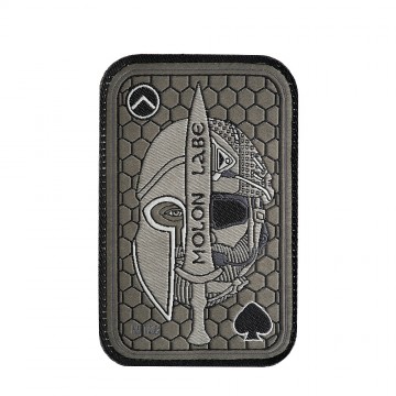 M-Tac нашивка Molon Labe Ace (жаккард) Олива