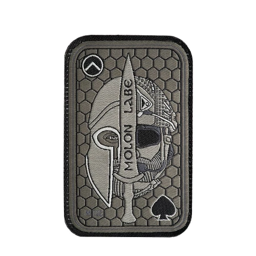 M-Tac нашивка Molon Labe Ace (жаккард) Олива