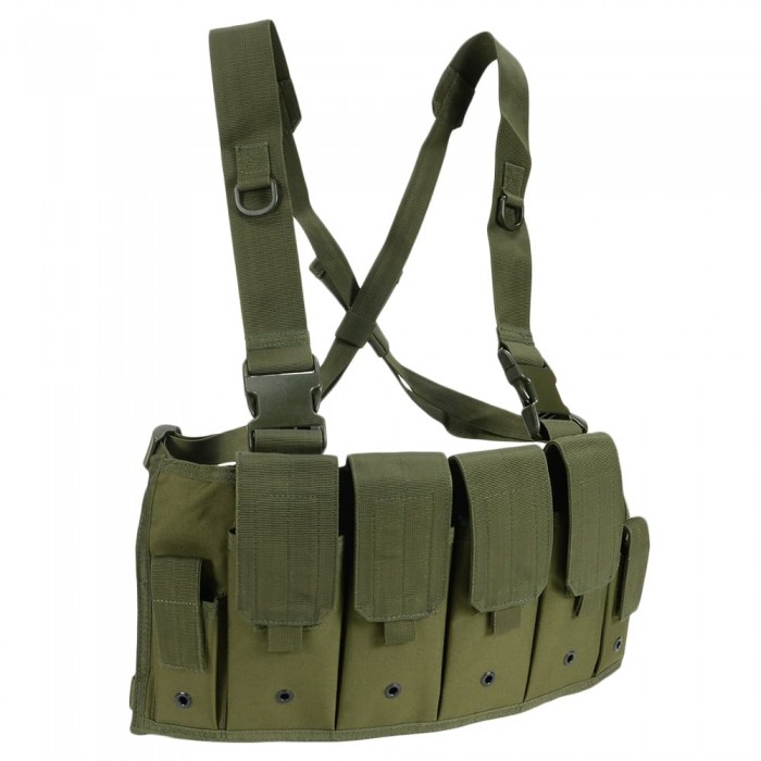 Розвантажувальний жилет MIL-TEC Mag Carrier Chest Rig Olive Розвантажувальний жилет MIL-TEC Mag Carrier Chest Rig Olive