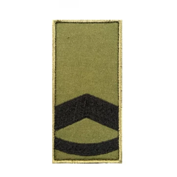 Нагрудный погон на липучке Штаб Сержант Олива, Olive, 27/84/100