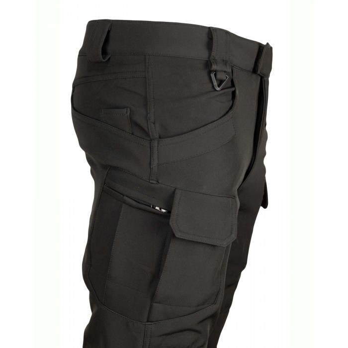 Тактичні штани утеплені SoftShell Black Тактичні штани утеплені SoftShell Black