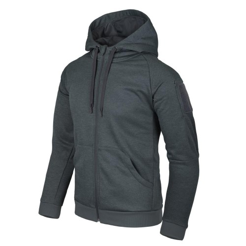 Толстовка на блискавці Helikon-Тех Urban Tactical Hoodie® - Поліестер - темно-сірий меланж, --Оберіть--