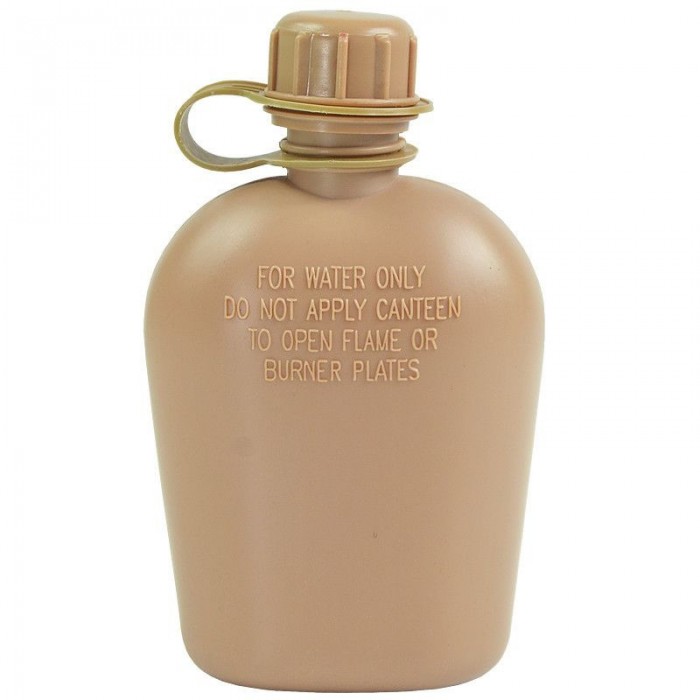 Фляга пластикова MIL-TEC US-Style 900 ml Coyote з чашкою Фляга пластикова MIL-TEC US-Style 900 ml Coyote з чашкою