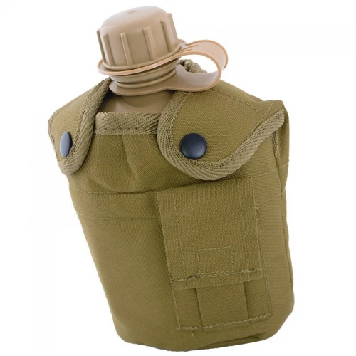 Фляга пластикова MIL-TEC US-Style 900 ml Coyote з чашкою