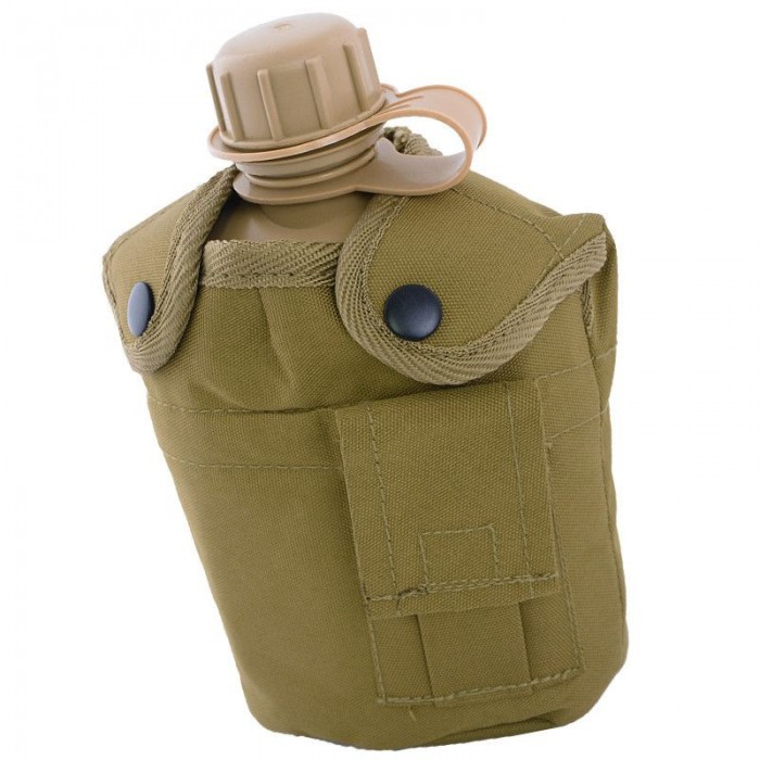 Фляга пластикова MIL-TEC US-Style 900 ml Coyote з чашкою Фляга пластикова MIL-TEC US-Style 900 ml Coyote з чашкою