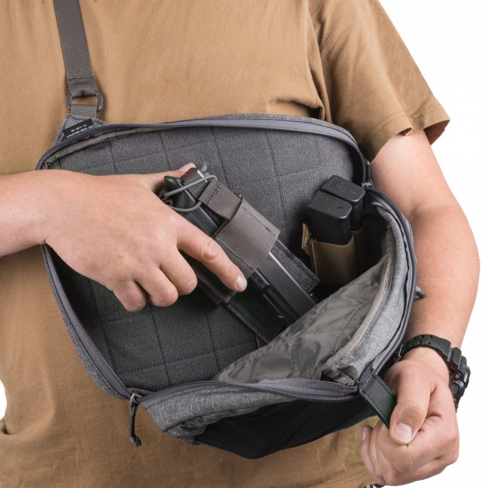 Рюкзак однолямочний Helikon-Tex EDC SLING BACKPACK Сірий, Сірий Рюкзак однолямочний Helikon-Tex EDC SLING BACKPACK Сірий, Сірий